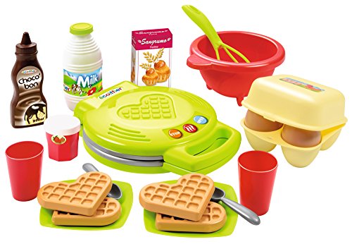 Brinquedo de Cozinha ECOIFFIER 2631 (2 anos) Ecoiffier - Cozinhas de brinquedo e alimentos de brincar - 18 peças, fogão, mesa, cadeiras