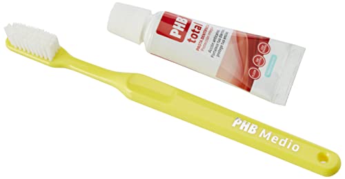 Escova de Dentes PHB Medium Adult Toothbrush + 15ml Toothpaste PHB - Escovas de dentes - escova, dentes, phb, medium, adulto, toothbrush, pasta, 15ml