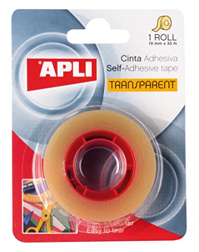 Fita Adesiva APLI Transparente (19 mm x 33 m) APLI - Fitas adesivas de escritório - transparente, 19mm, 33m