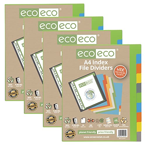 Separador de Arquivo ECO-Eco (A4 - Polipropileno) eco-eco Stationery - Separadores de índice - a4, polipropileno, eco