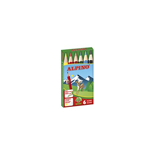 Lápis de Cor ALPINO (Cinzento - 6 Unidades) Alpino - Lápis - cinzento, 6 unidades, cores vivas