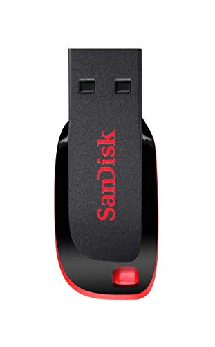 Sandisk Cruzer Blade 16 Gb Usb Type-A 3.2 Gen 1 3.1 Gen 1 Preto Azul Sandisk - Pen drives usb - 16 gb, usb 3.0, Type-A, proteção de palavra-chave