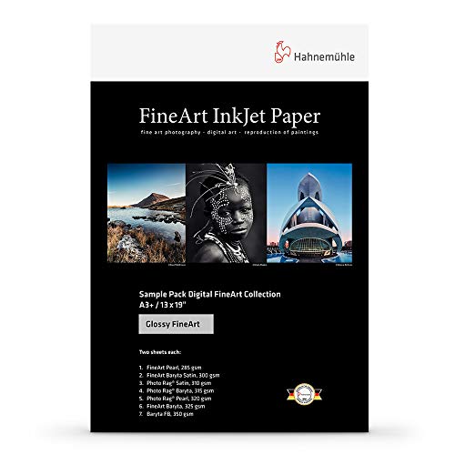 Hahnemühle Digital Fine Art A4 test pack glossy papers (Consumível Informática e Tel.) Hahnemühle - Papel de impressora e copiadora - a4, glossy, papel fotográfico, 6 pcs