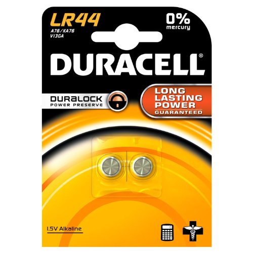 Conjunto de Pilhas Duracell LR44 (2 unidades) Duracell - Baterias de uso geral - lr44, 1,5v, alcalinas, 2 unidades