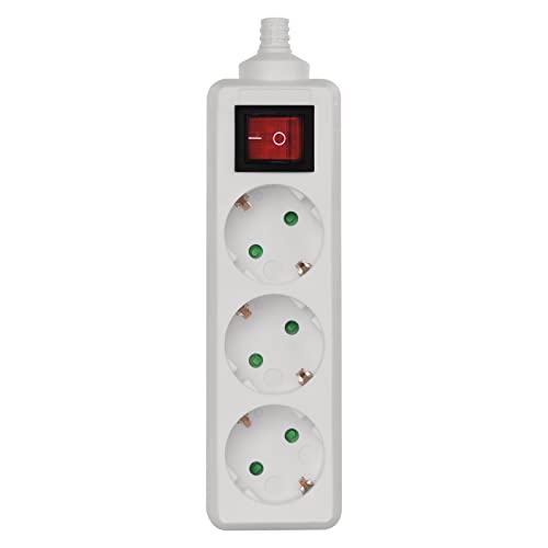 Extensão Elétrica EMOS 1200-0006 (3 Tomadas - Tipo F) Emos - Fios e cabos elétricos - 3 tomadas, interruptor, tipo f