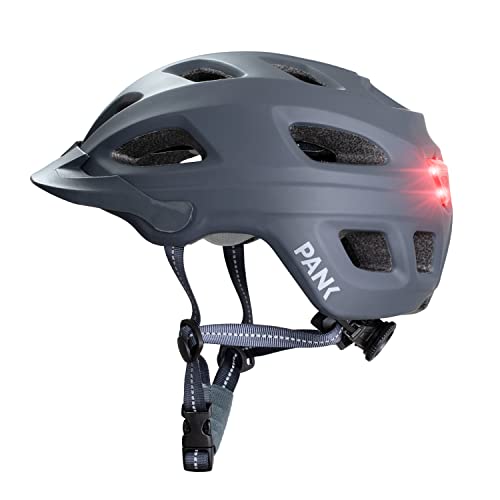 Capacete de Bicicleta PANK 0016 (Tamanho Único) PANK URBAN MOBILITY - Proteção para cabeça de rúgbi - luz traseira, segurança, bicicleta, e-scooter