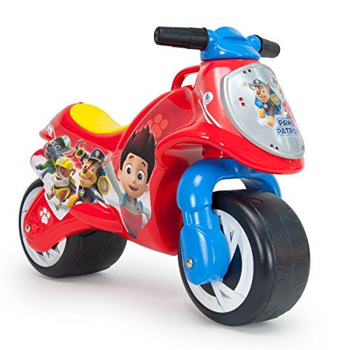 Mota INJUSA Patrulha Canina (Idade Mínima Recomendada: 2 anos) INJUSA - Veículos de empurrar e pedalar - rodas macias, design único, direção com pedal, alavanca