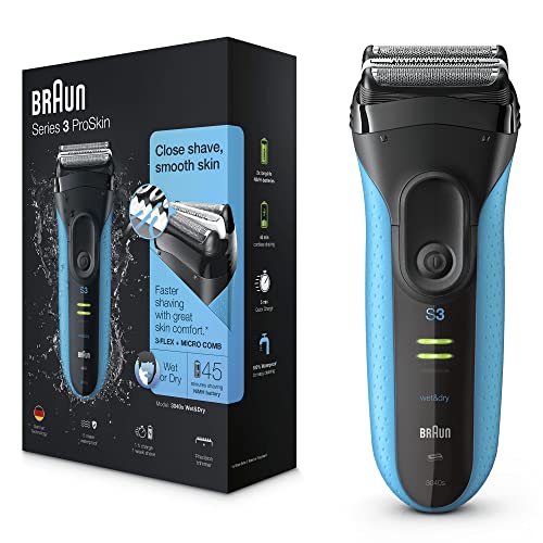 Máquina de Barbear BRAUN 3040S (Autonomia: 50 min - Mista) Braun - Acessórios de banheiro - autonomia 50 min, mista, preto