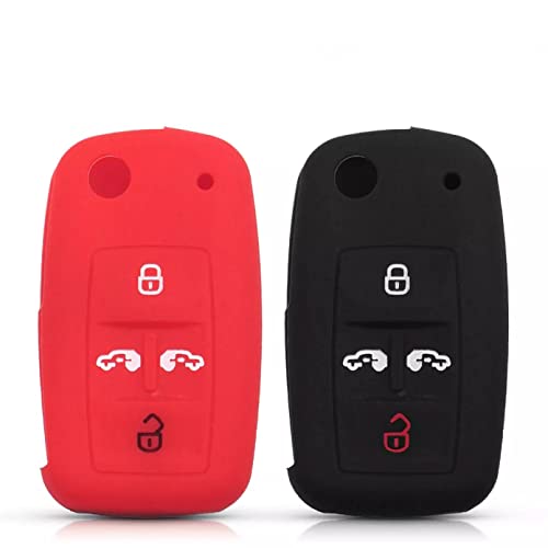 Capa com Comando para Chaves Volkswagen Multivan ALIANQ - Segurança e proteção para veículos - capa com comando, chaves Volkswagen Multivan, silicone transparente, 4 botões, VW VW VolksWagan