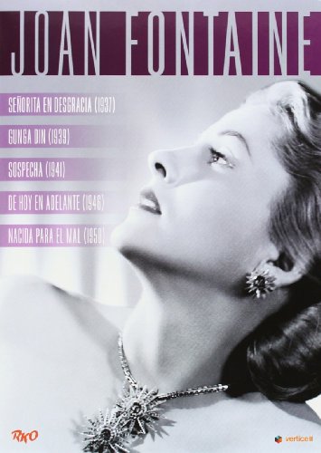 DVD Joan Fontaine - Classic Movies Collection VERTICE - Dvds e vídeos - joan fontaine, coleção de filmes clássicos, Oscar, dama em perigo, gunga din, suspicion, de hoje em diante, nascida para o mal
