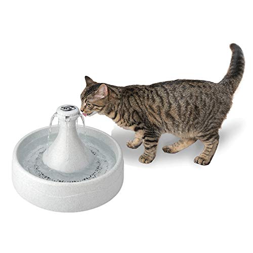 Fonte de Água para Animais Drinkwell 360º PetSafe | Cinzento Petsafe - Produtos para animais de estimação - 360º, 3,8 litros, filtro de carvão, plástico resistente