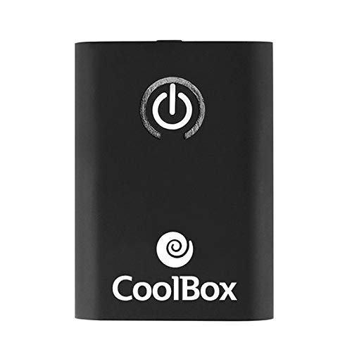 Coolbox AALINKBT5 Receptor para Auscultadores Preto COOLBOX - Acessórios para receptores de áudio e vídeo - bluetooth, 3 dispositivos, 1,5 m, preto
