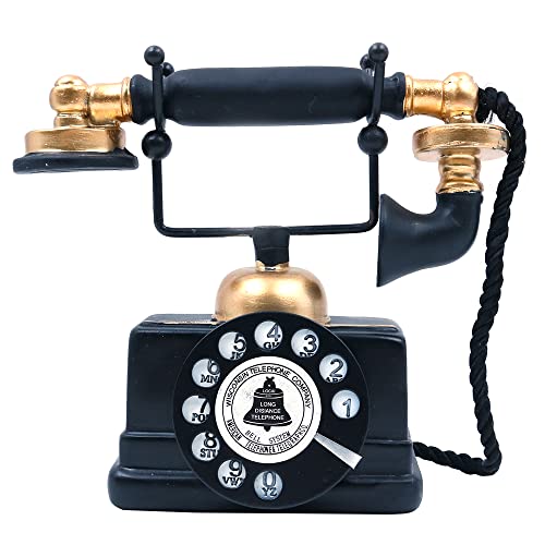 Telefone Decorativo CENPEK Retro Preto CENPEK - Telefonia - decorativo, retro, resina, preto