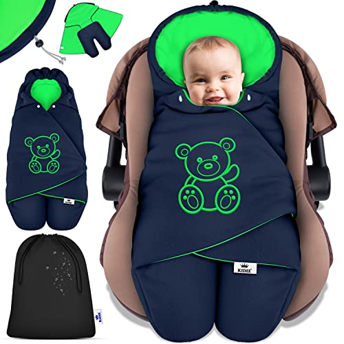 Manta de Inverno com Capuz KIDIZ (0-36 m) KIDIZ - Móveis para bebês e crianças pequenas - poliéster suave, capuz, flexível, 0-36 m