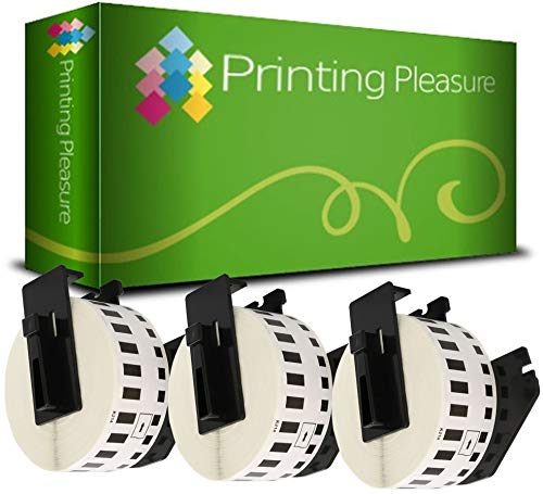 Fita para Etiquetadora Brother DK22214 Preto sobre Branco Printing Pleasure no Brother original - Fitas de etiquetas e recargas - preto, branco, etiquetadora