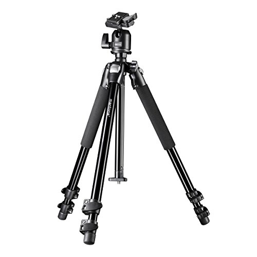 Tripé MANTONA Pro Tripé Makro Ii (Alumínio - Altura Máxima: 145 cm) Mantona - Tripés e monopés - 14,5 cm, 2.53 kg, alumínio, pernas ajustáveis