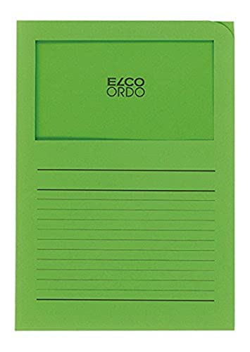 Capa para Encadernação Elco Ordo Cassico 220 x 310 mm Verde Papel Elco - Pastas de arquivo - encadernação, verde, algodão, poliéster, vinil