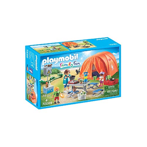 Playmobil 70089 Family Fun Family Fun Camping (Peluches e Bonecas) PLAYMOBIL - Conjuntos de brinquedos - acampamento, grelha, mesa, bebidas