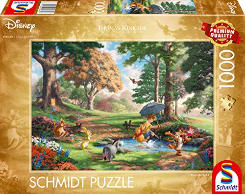 Puzzle SCHMIDT, THOMAS KINKADE: DISNEY WINNIE THE POOH Schmidt Spiele - Quebra-cabeças - cartão, 1000 peças, disney winnie the pooh