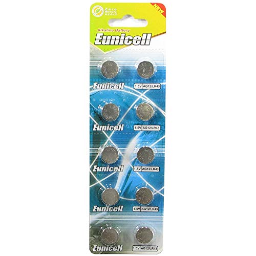Pilha Recarregável AG12 (Alcalino - 1.5V) Eunicell - Baterias de uso geral - alcalino, 1.5v, 500mah, cilíndrico
