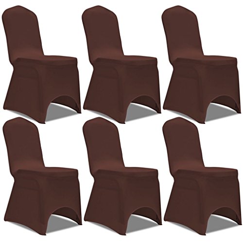 Cobertura de Cadeiras LIFE PROTECT 6 Unidades Castanho (L) vidaXL - Roupa de cama e cama - cobertura, cadeiras, castanho