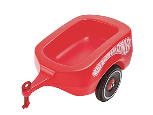 Trator de Brincar BIG 3 em 1 com Reboque Vermelho BIG - Acessórios para brinquedos de passeio - rodas, eixo duplo, reboque, 3 em 1