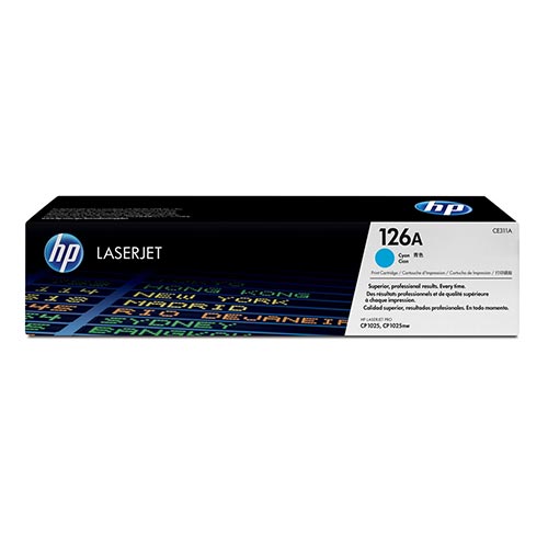 Tóner HP LaserJet Original 126A - Azul (CE311A) HP - Cartuchos de toner e jato de tinta - laser, 126a, azul, hp laserjet cp1020