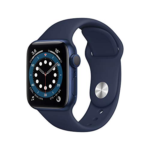 APPLE Watch Series 6 GPS+Cellular 44mm Azul con Correa Deportiva Blanco Apple - Óculos inteligentes - apple watch series 6, gps, cellular, 44mm, azul, correa deportiva branco