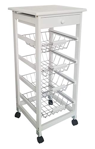 Armário de Cozinha SKRAUT HOME Melamina (Branco - 36x15x86.5 cm) Mueble Gestion - Armários de cozinha - melamina, branco, 36x15x86.5 cm