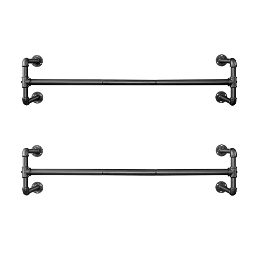 Varão de Parede SONGMICS HSR64BK-02 (Preto - Aço e Plástico - 112x30x29.3 cm) SONGMICS - Equipamento de proteção individual (epi) - preto, aço, plástico, 112x30x29.3 cm