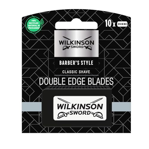 Recarga para Máquina de Barbear WILKINSON SWORD Classic Premium Double Edge Razor Refill (10 Unidades) WILKINSON - Lâminas e navalhas de barbear - 10 unidades, aço inoxidável, traço fino, traço grosso