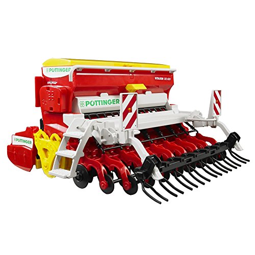 Bruder Trator Pottinger Vitasem 302Add com Reboque Bruder - Modelos em escala - trator, pottinger, vitasem, 302add, reboque