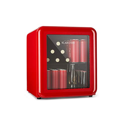 Klarstein Poplife Geladeira/Arca de gelo 40 L Independente Preto, Vermelho KLARSTEIN - Eletrodomésticos - geladeira, arca de gelo, 40 L, independente