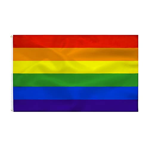 Bandeiira PRIDE RAINBOW 90X150Cm Dupla Costura Com 2 Ojale linjia - Bandeiras e cataventos - orgulho, dupla costura, 2 ojale, 90x150cm