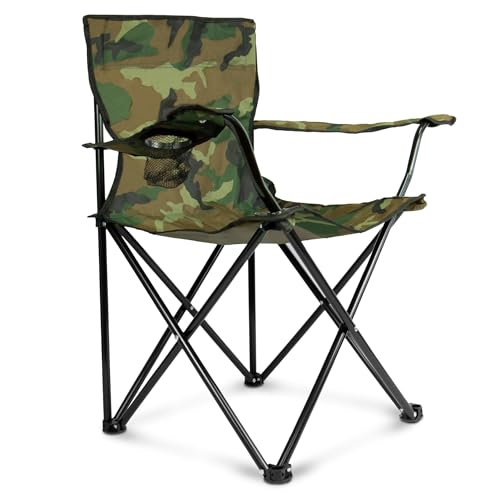 Cadeira de Campismo TIENDA EURASIA Camuflado (49 x 48 x 80 cm) TIENDA EURASIA - Cadeiras - camuflagem, portátil, campismo, 49x48x80cm
