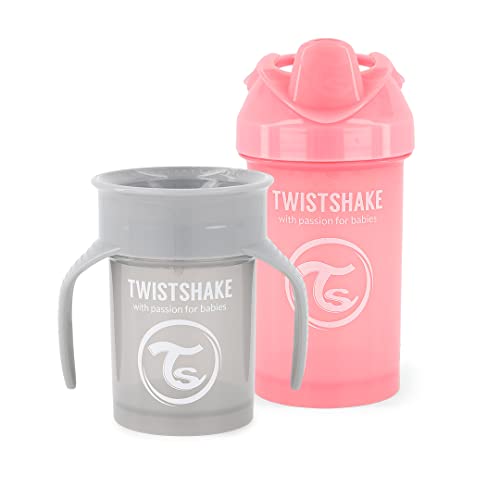 Conjunto de 2 Canecas TWISTSHAKE Anti-Derrame Twistshake - Copos de transição - anti-derrame, polipropileno, borracha, 2 canecas
