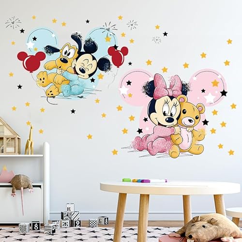 Autocolantes de Parede KIBI 2 Unidades (Idade Mínima Recomendada: 3 anos) Kibi Store Srl - Decalques de decoração para casa - autocolantes, parede, kibi, 2 unidades, idade mínima recomendada
