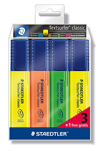 Marcador STAEDTLER 364 WP4P (Multicor - Ponta de 0.5 mm) Staedtler - Marcadores e marcadores de texto - multicor, ponta 0.5 mm, staedtler