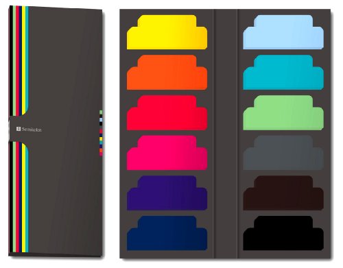 Autocolante para Livros Semikolon 600 Folhas Semikolon - Notas autoadesivas - 600 folhas, resistente à água, preto