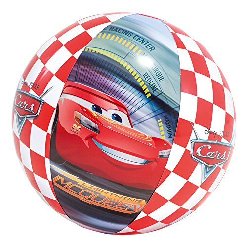 Bola Insuflável INTEX (Idade Mínima Recomendada: 3 anos) INTEX - Brinquedos de praia e areia - insuflável, DISNEY Cars, vinil, 61 cm