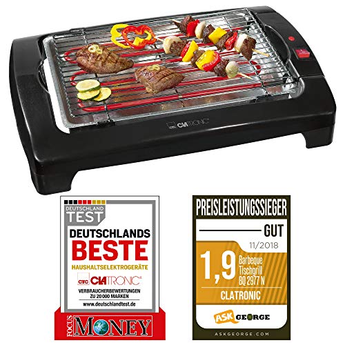 Churrasqueira Elétrica Clatronic BQ 2977 | Preto Clatronic - Eletrodomésticos de cozinha - elétrica, preto