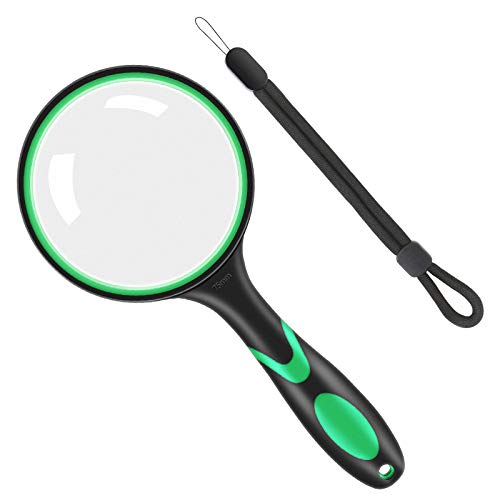 Vicloon 10X Portátil Lupa de Mano com Espelho e Corda Vicloon - Lupas - 10x, portátil, espelho, corda
