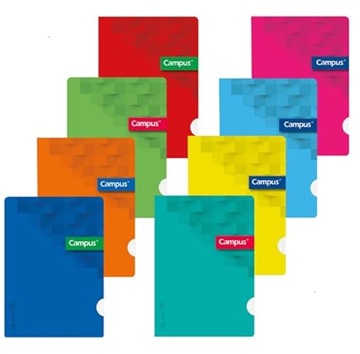 Caderno e Bloco de Notas CAMPUS Pack 6 Livros com Capa Plástica MAKRO PAPER - Cadernos e bloco de notas - caderno, bloco de notas, campus pack, capa plástica