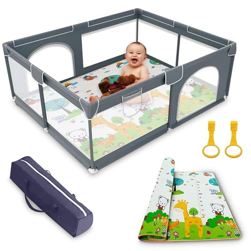 Parque Infantil EASYGO BABY Playpen (120 x 120 cm) EveryKip - Móveis para bebês e crianças pequenas - playpen, 120x120 cm