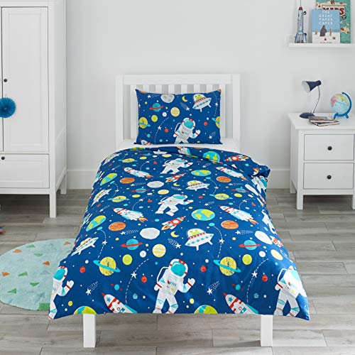 Conjunto edredão BLOOMSBURY Mill (Azul - 135x200 cm) Bloomsbury Mill - Capas de edredão - azul, 135x200 cm
