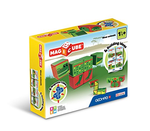 Geomag Magicube River Animals 133 Jogo Magnético Geomag - Brinquedos de conjunto de construção - geomag, magicube, river animals, jogo magnético, construção magnética, crianças