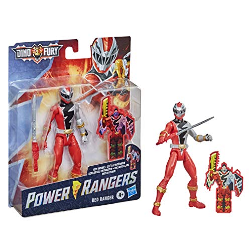Figura de Ação HASBRO Dino Fury Red Ranger 6614 - Brinquedos - poderosos, heróis, sons, luzes