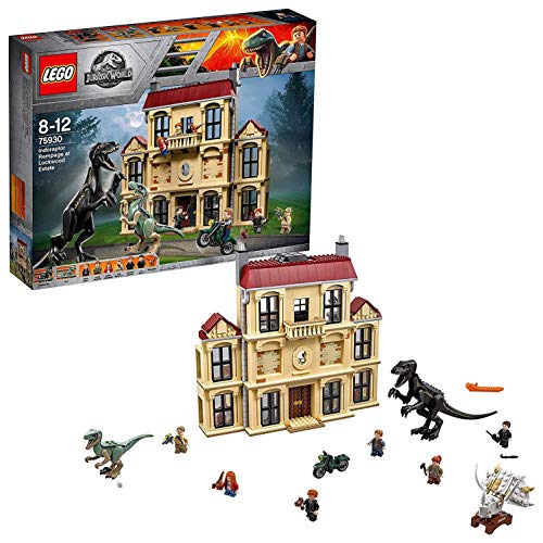 LEGO Jurassic World: Indoraptor em Lockwood Estate (Idade Mínima: 8) LEGO - Blocos de encaixe - Indoraptor, Lockwood Estate, janelas amovíveis, laboratório