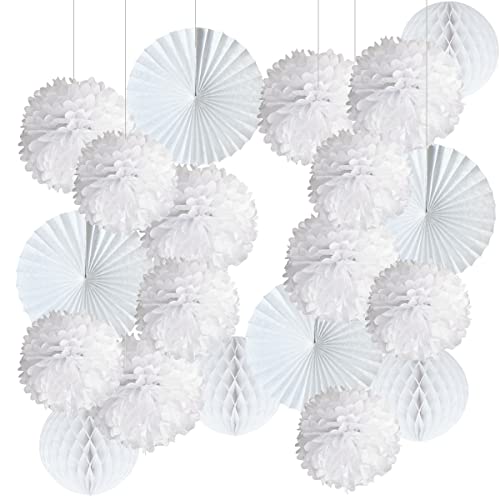Pompones Branco 20 Unidades (Recondicionado Como Novo) Jonami - Pompons decorativos - branco, 20 unidades, recondicionado