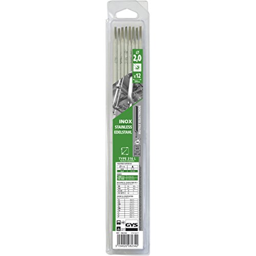 Eléctrodos para Soldadura GYS 2,0 mm (12 unidades) GYS - Estanho e fluxo - 20 mm, 12 unidades, resistência à corrosão, elevada